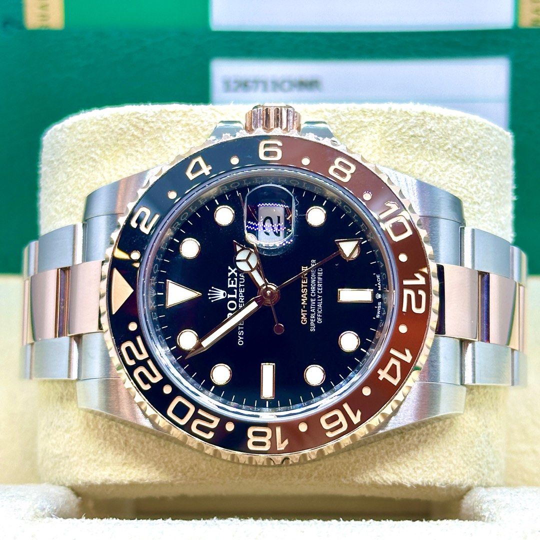 2019 Rolex GMT Master Half Rose Gold 126711CHNR Rootbeer 116713ln 126715chnr 126613lb We Sell Buy Trade Hublot Rolex Audemars Piguet Patek