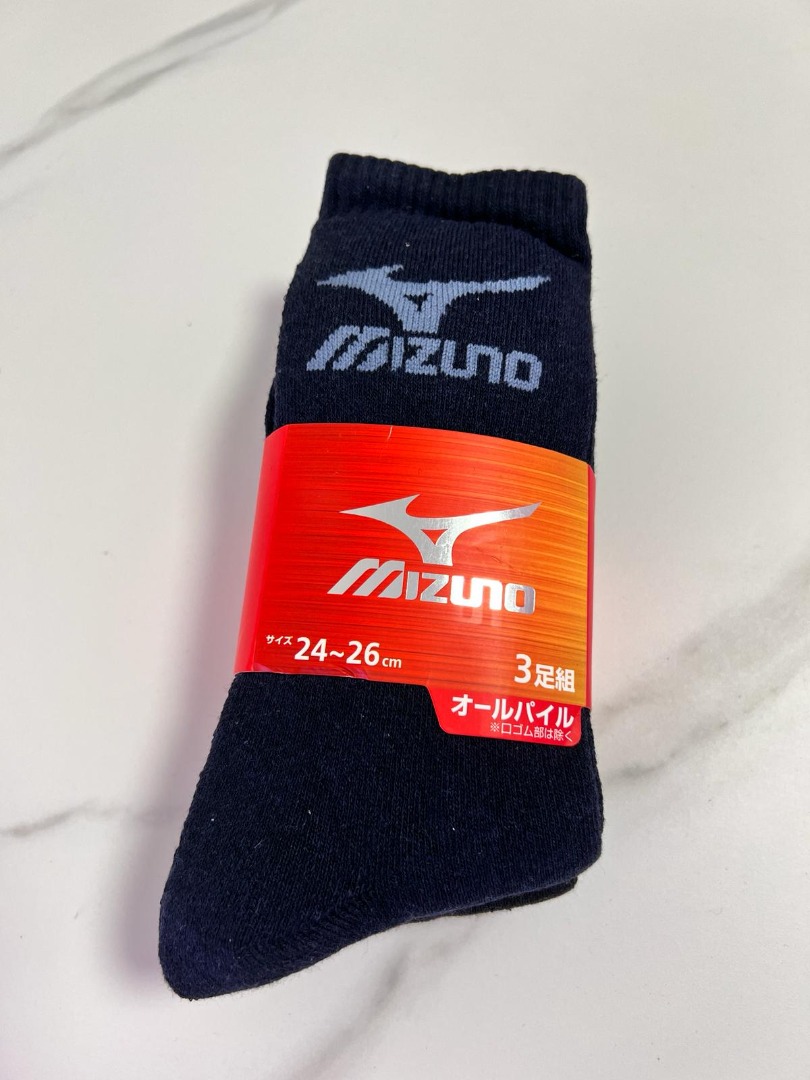 50 3 Last set Mizuno Winter Warm Crew Socks Size 24 26 cm