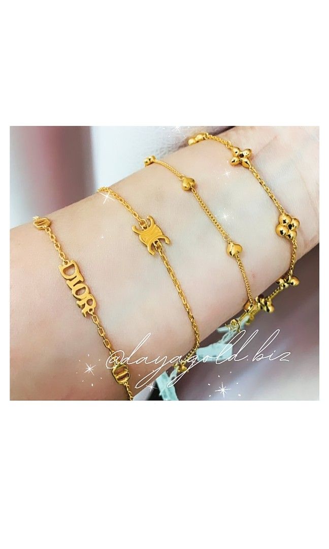 OOS!! 916 GOLD EXCLUSIVE BRACELET❤️, Women's Fashion, Jewelry