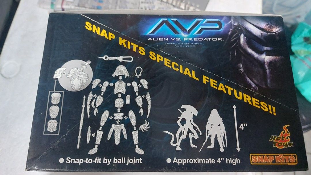 全新HOTTOYS SNAP KITS AVP ALIEN VS. PREDATOR 全10種, 興趣及遊戲 