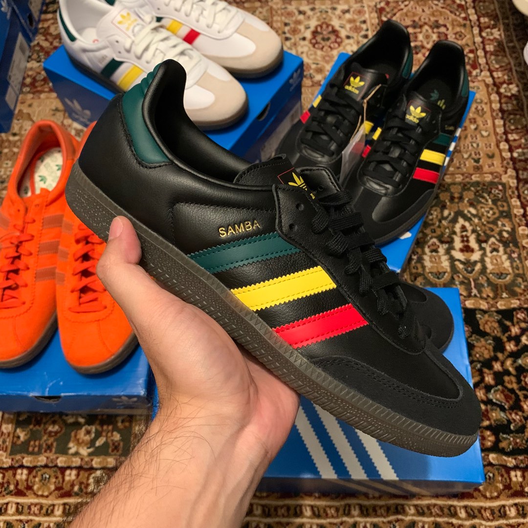 ADIDAS ORIGINALS SAMBA REGGAE RASTA UK6, Women's Fashion, Footwear ...