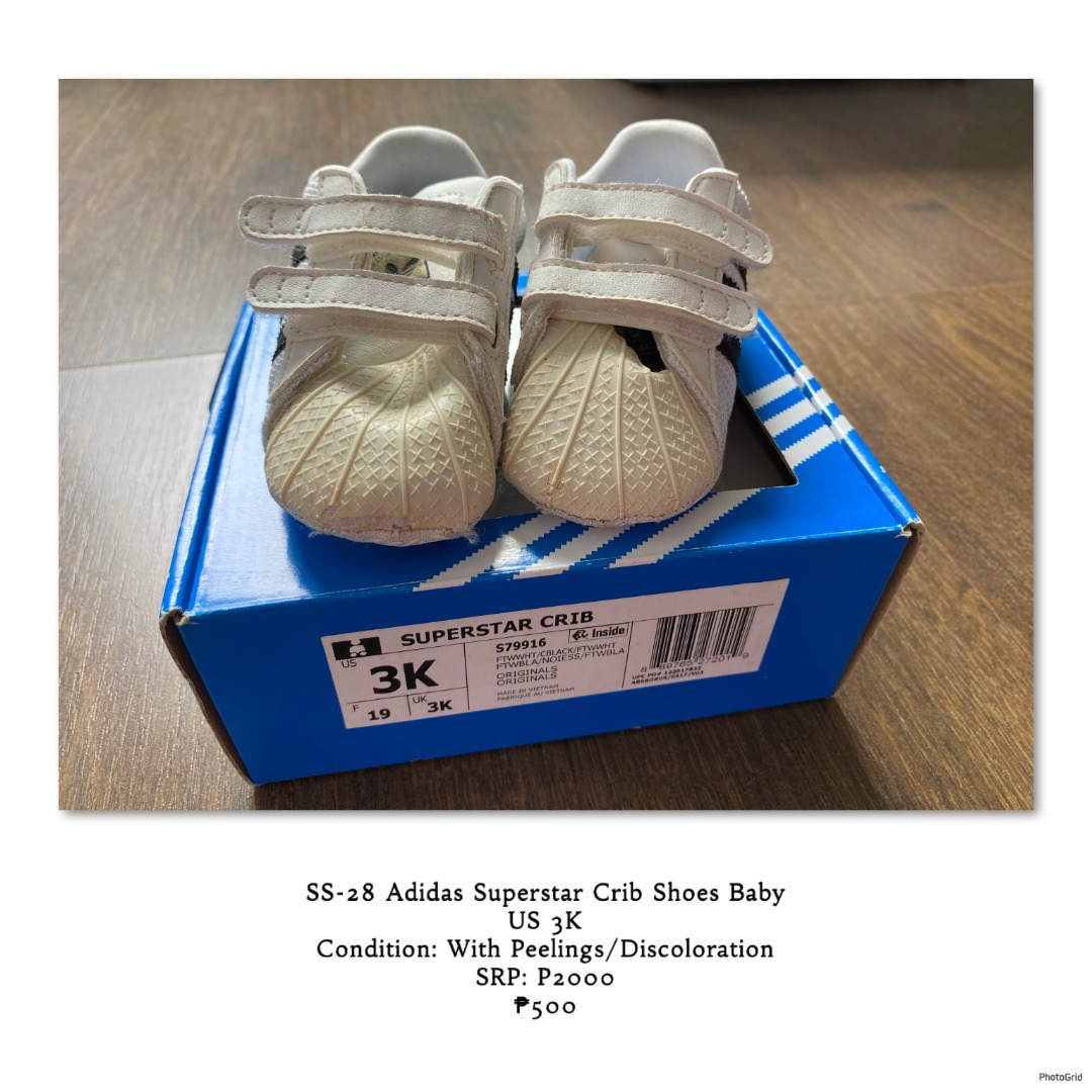 Adidas Superstar Crib Shoes Baby US 3K