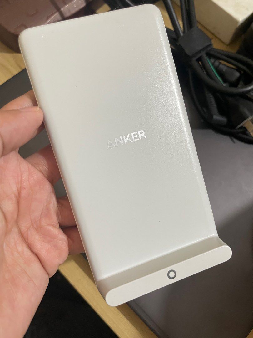 Anker 10W Wireless Charger Powerwave Stand (Category: Chargers & Cables) located in Quezon City. Submitted by jesscagungun (Listing ID 1283741623, Image 3). Description: Like new Used once Original 10W High Speed Charging for Samsung Galaxy models 5W and 10% faster than other wireless chargers for iPhone ***No adaptor. Cord and Stand only***.