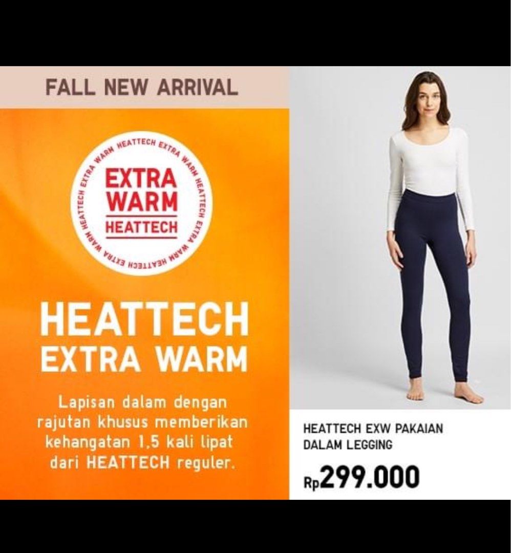 ANN4548: uniqlo heattech Extra warm M size black legging