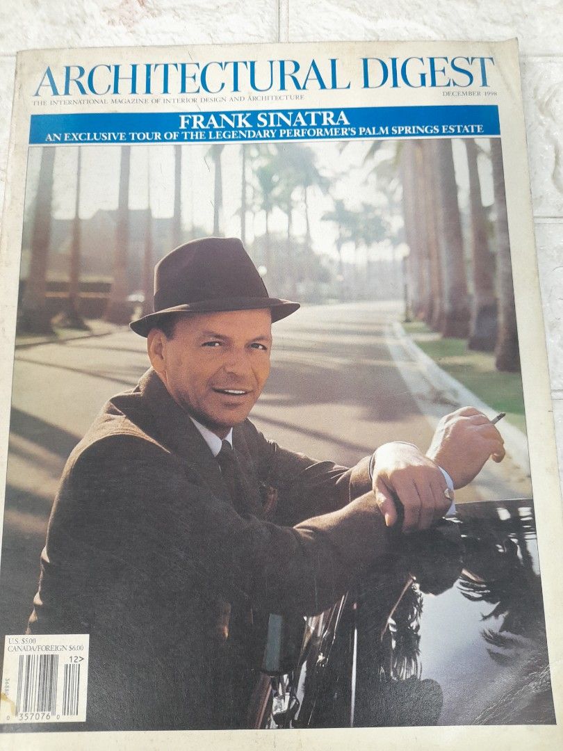 Architectural Digest Frank Sinatra (Category: Magazines) located in Pasay City. Submitted by ayin3 (Listing ID 1283703561, Image 1). Description: item is in excellent condition pages still very fresh pm for order.