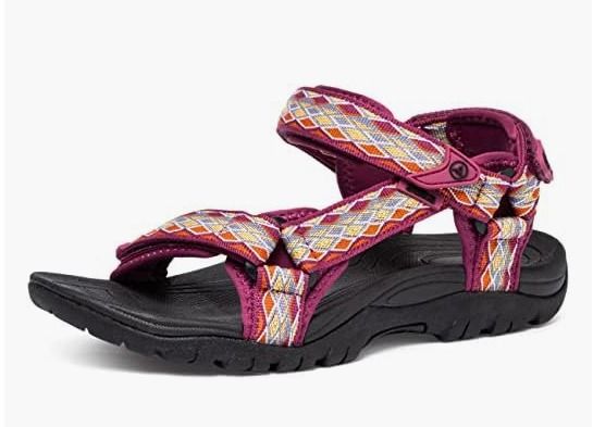 Purple walking sandals sale