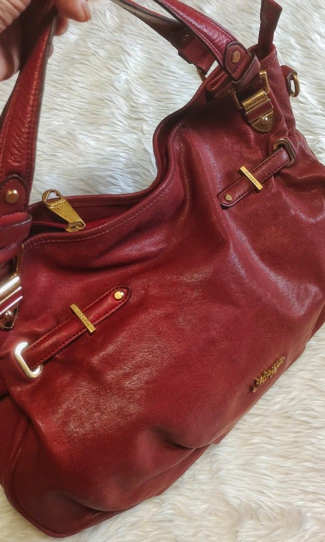 Authentic Morgan De Toi 2 way genuine leather bag with code Price negotiable