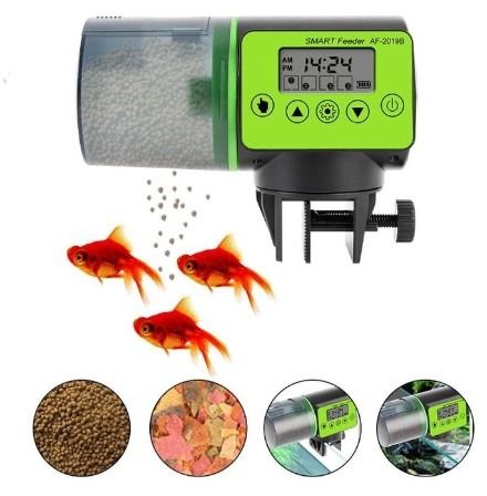 Electric store fish feeder