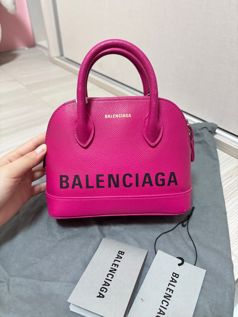 Balenciaga xxs ville bag pink crossbody Luxury Bags Wallets on