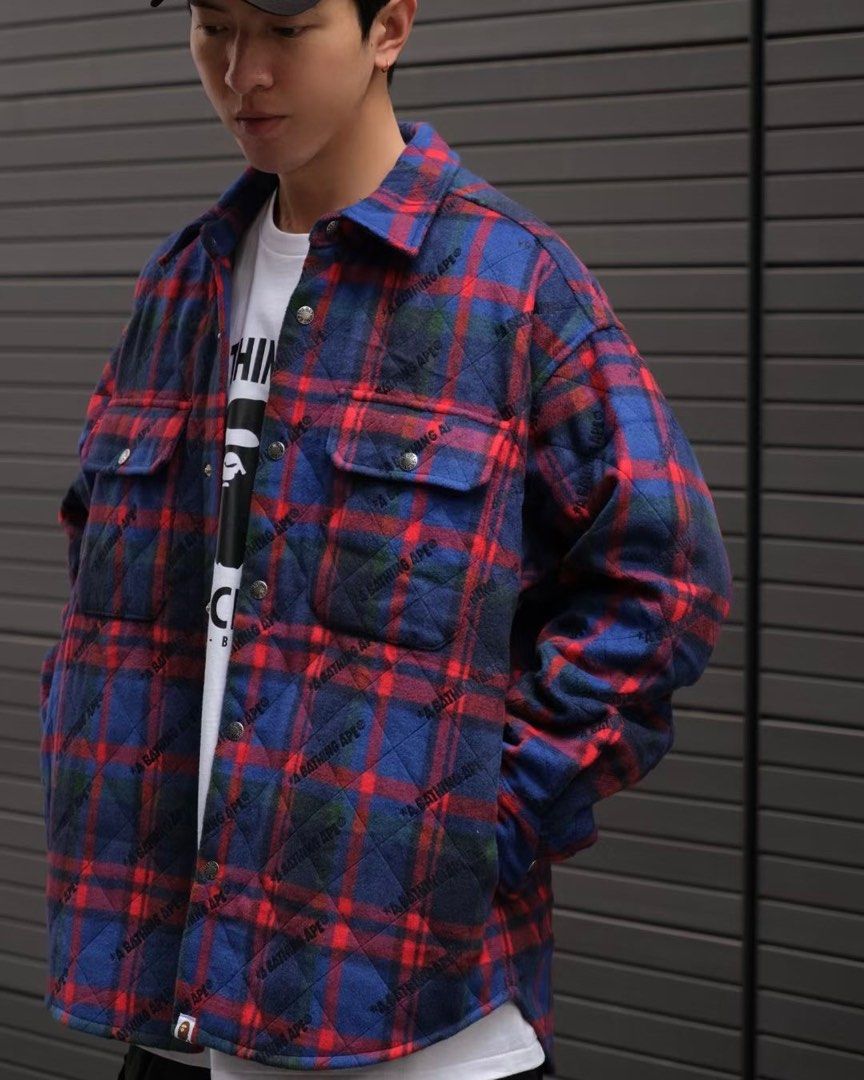 A Barhing Ape Flannel Jacket Aape by A Bathing Ape Flannel Hoodie