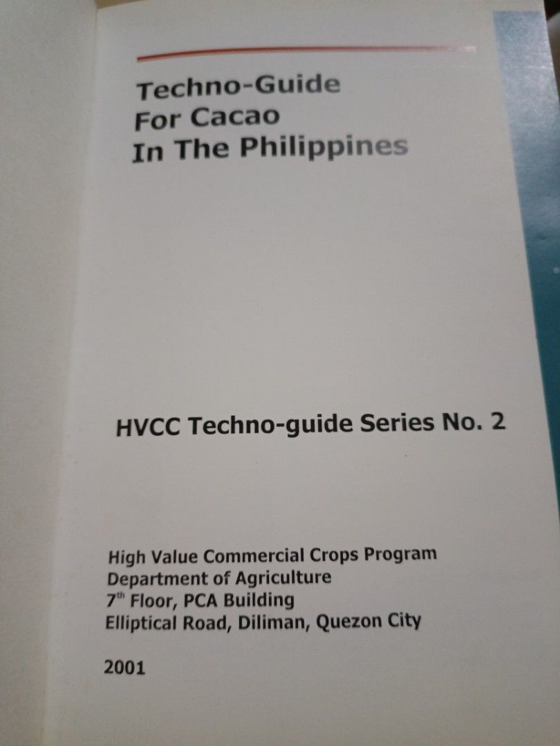Cacao, Techno-Guide for Cacao in the Philippines (Category: Storybooks) located in Manila. Submitted by moyki10 (Listing ID 1283745413, Image 2). Description: Cacao Techno-Guide for Cacao in the Philippines Trade Paperback - 500.