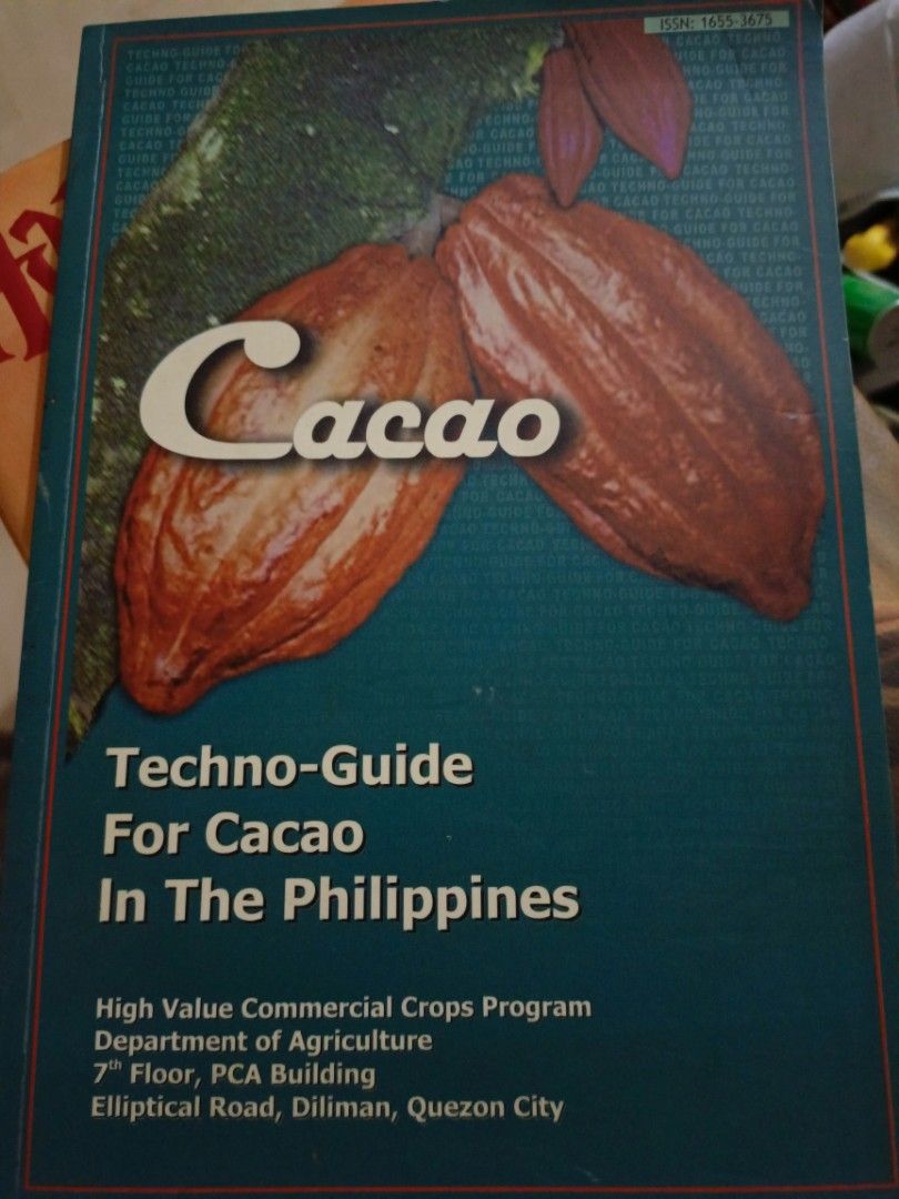 Cacao, Techno-Guide for Cacao in the Philippines (Category: Storybooks) located in Manila. Submitted by moyki10 (Listing ID 1283745413, Image 1). Description: Cacao Techno-Guide for Cacao in the Philippines Trade Paperback - 500.