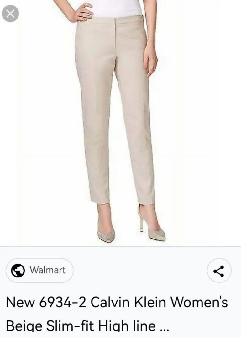 Calvin klein women's highline pants top
