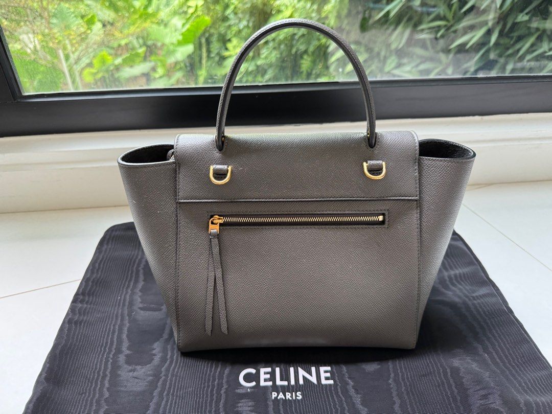 Celine belt bag dark grey clearance