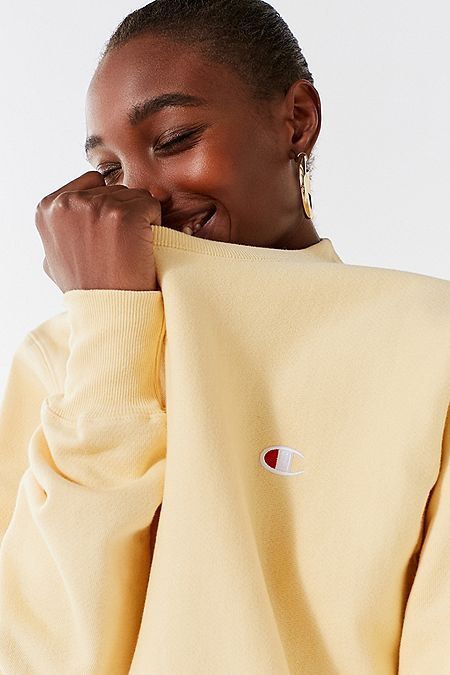 Champion yellow pullover sale