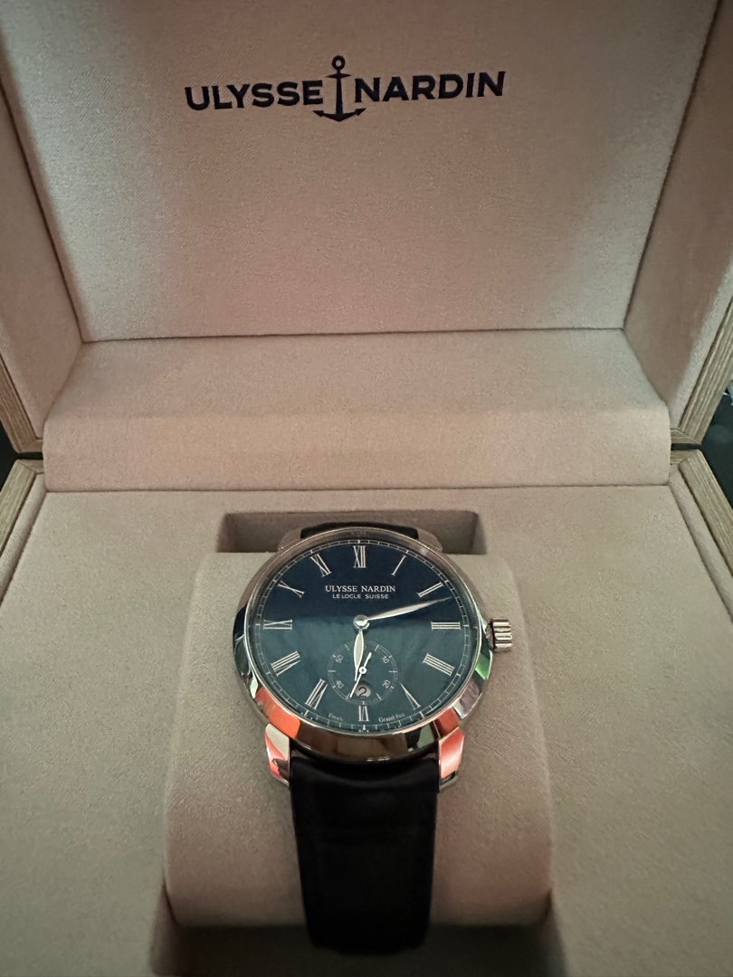 Cheapest Ulysse Nardin Classico Blue Enamel Luxury Watches on Carousell