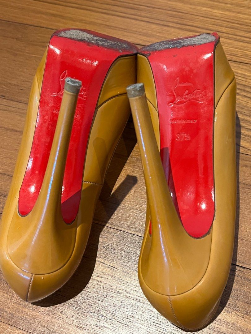 Christian Louboutin Bianca 140 Patent Calf Nude