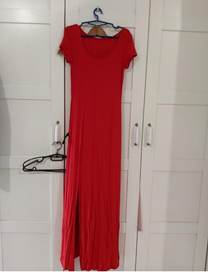 Forever 21 shop red maxi dress