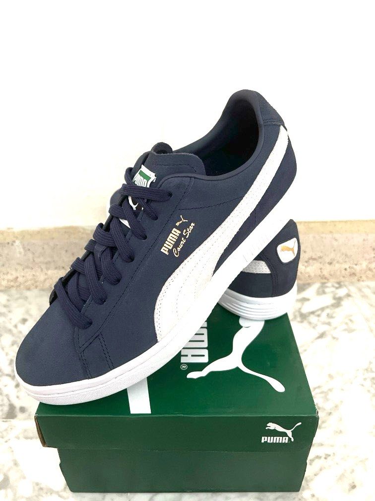 CNY Sale Blue PUMA Court Star Suede Sneakers for sale Men s