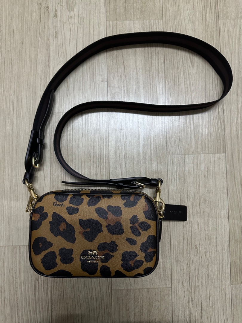Coach Jes Crossbody 20 With Leopard Print