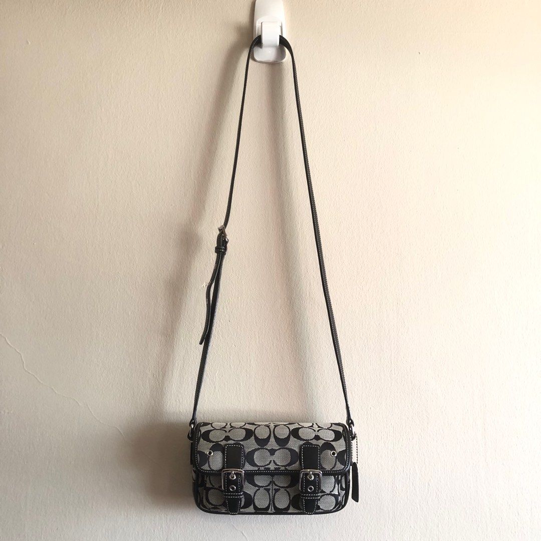 Coach Monogram Buckle Sling Bag