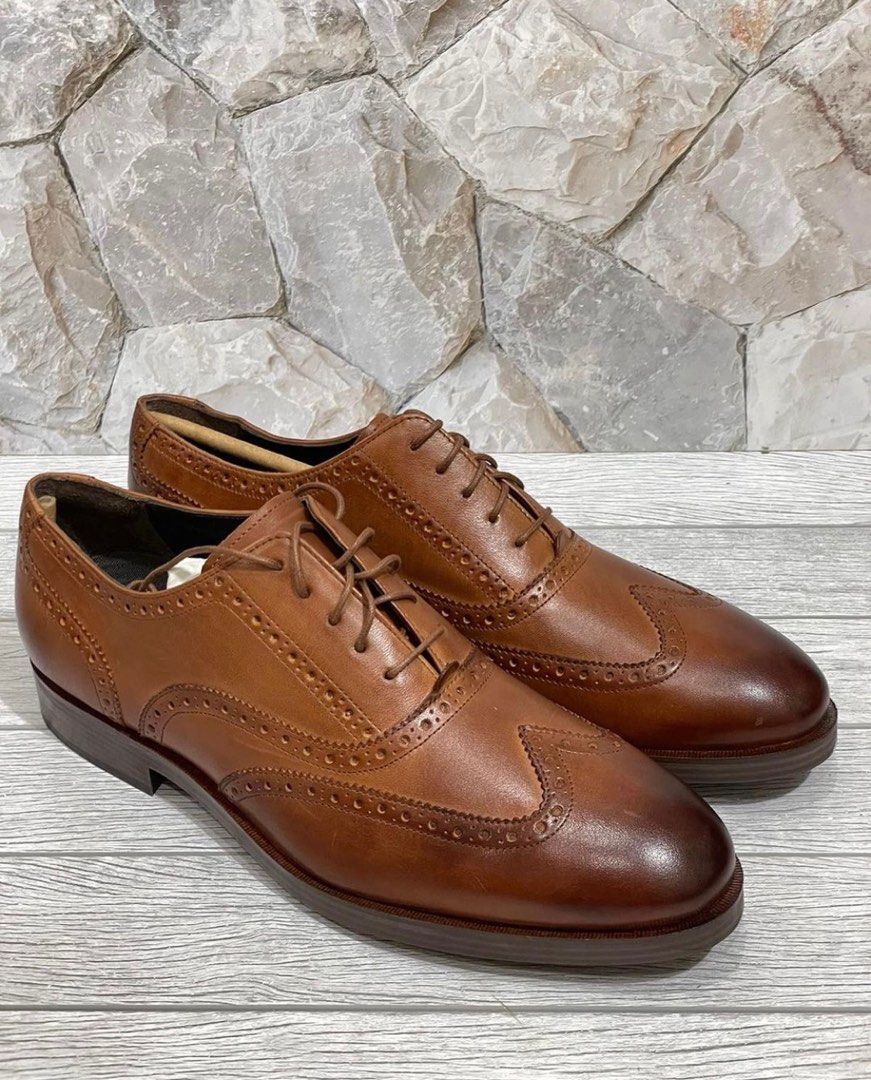 Cole Haan Men s Henry Grand Shortwing Oxford Fesyen Pria Sepatu