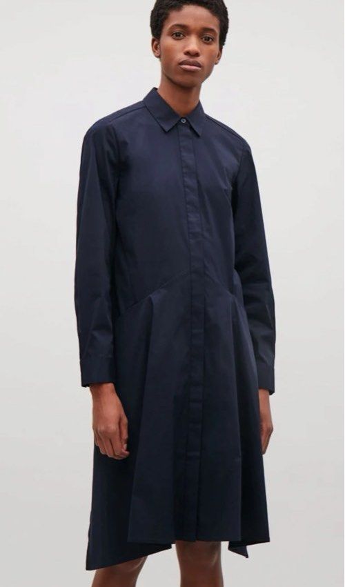 Cos draped store boxy shirt dress