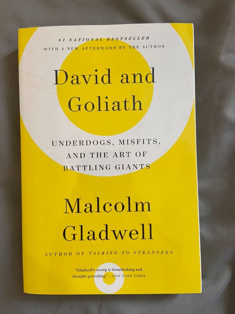 DAVID AND GOLIATH - MALCOLM GLADWELL, Hobbies &amp; Toys, Books &amp; Magazines ...
