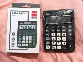 Deli calculator 1238 12 digit display 🏷 lecpa cpale accounting board exam basic black casio canon practical financial auditing mas theory problem afar tax rfbt law taxation pastel desktop official authentic original