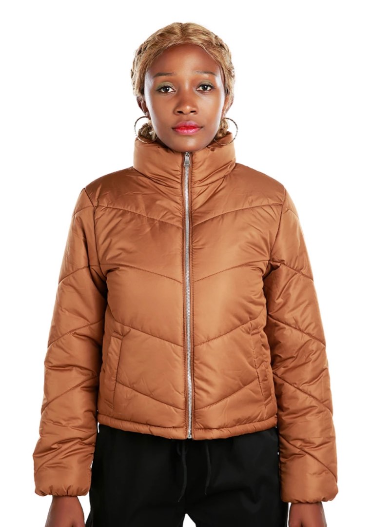 Drawstring waist puffer coat clearance