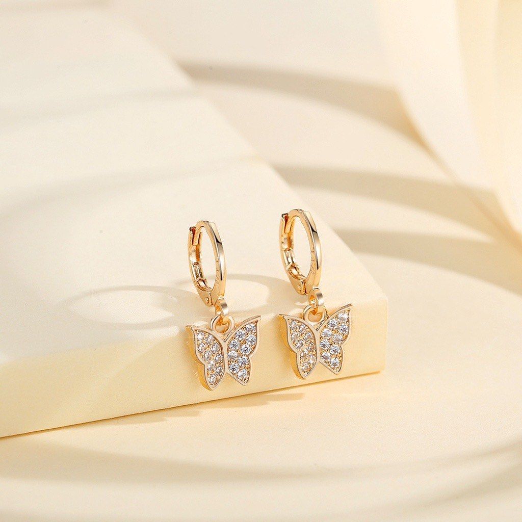 Earrings Minimalist Gold Plated Korean Style Fashion Jewelry