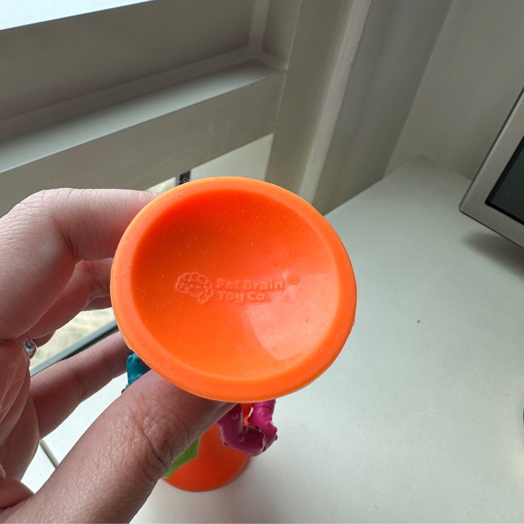 Fat Brain Toy Co Rattle/ Teether with Suction (Category: Infant Playtime) located in Pasig City. Submitted by letsygread9 (Listing ID 1283657429, Image 2). Description: Payment must be made before pick up is booked. No COD Payment is only through BPI, BDO or GCash .