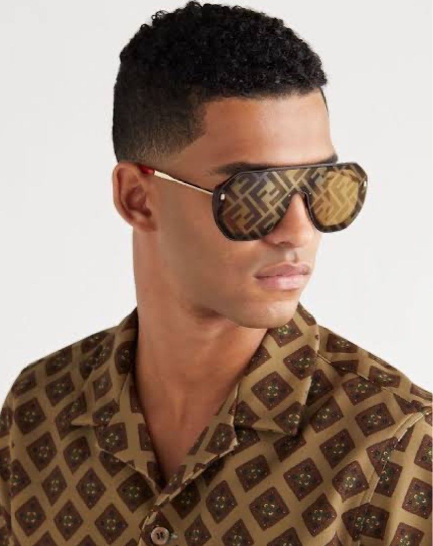 Fendi Fabulous Shield Sunglasses, Men's Fashion, Watches & Accessories,  Sunglasses & Eyewear on Carousell