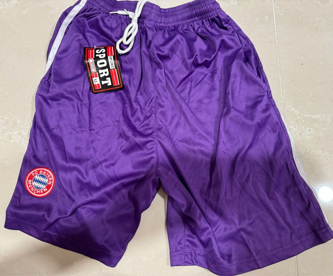 Purple football outlet shorts