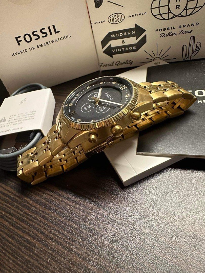 Fossil Hybrid Smartwatch With box manual charger paperbag