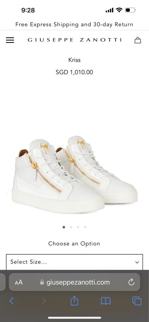 Giuseppe zanotti kriss sneakers top