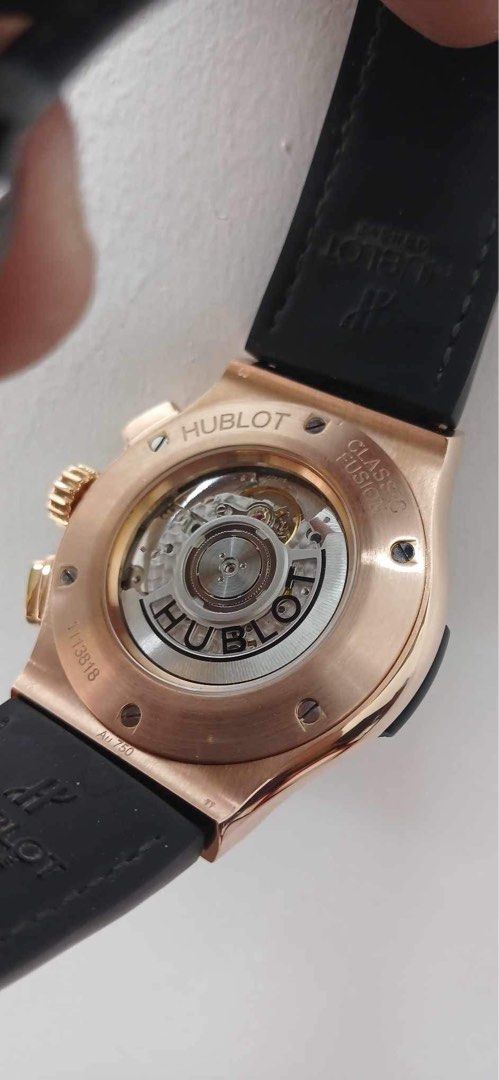 hublot (Category: Luxury Watches) located in Cabanatuan. Submitted by albertgonzales27 (Listing ID 1283727934, Image 2). Description: Hublot (45mm)solid rose gold automatic Unit only!!!.