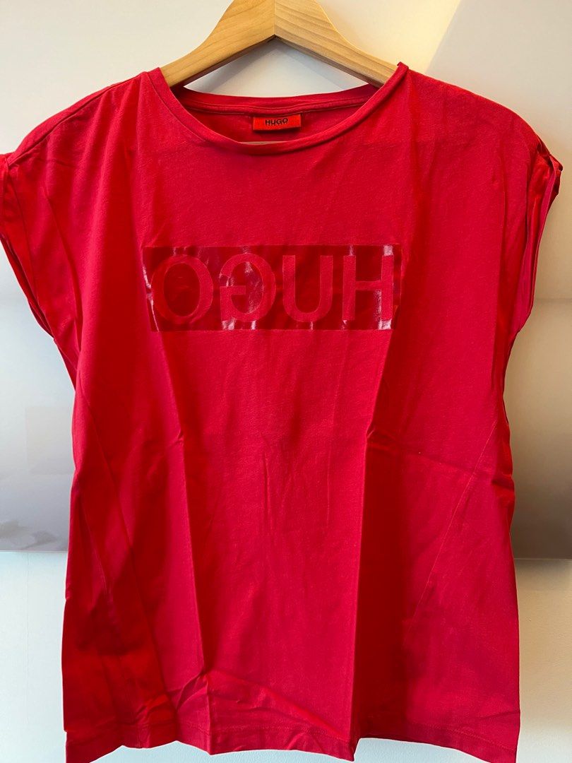 hugo boss red shirt