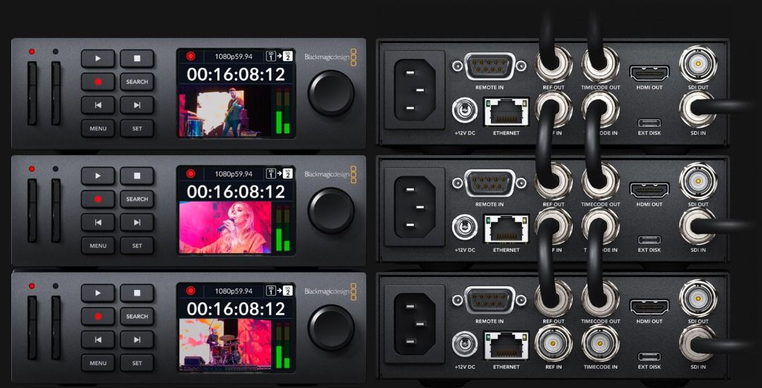 HyperDeck Studio HD Plus (Category: Other Photography Accessories) located in Singapore. Submitted by cooldealphoto (Listing ID 1283696692, Image 3). Description: ((TYD)) HyperDeck Studio HD Plus includes all the features of the Mini model, but is larger so it has more space for extra controls and extra connections. This model adds 6G-SDI so it can record and playback ProRes up to Ultra HD 30fps, and it includes an SDI loop out and HDR support. P