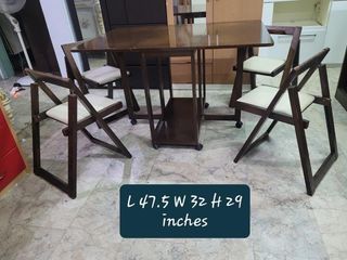 Japan surplus folding table and chairs