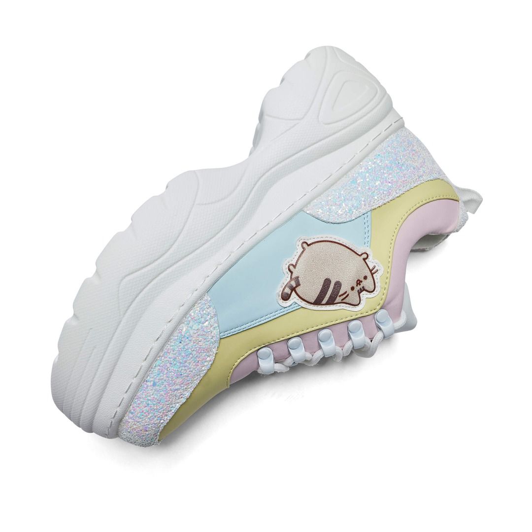 KOI Pusheen Unicorn Glitter Chunky Trainers Shoes Platform Sneakers