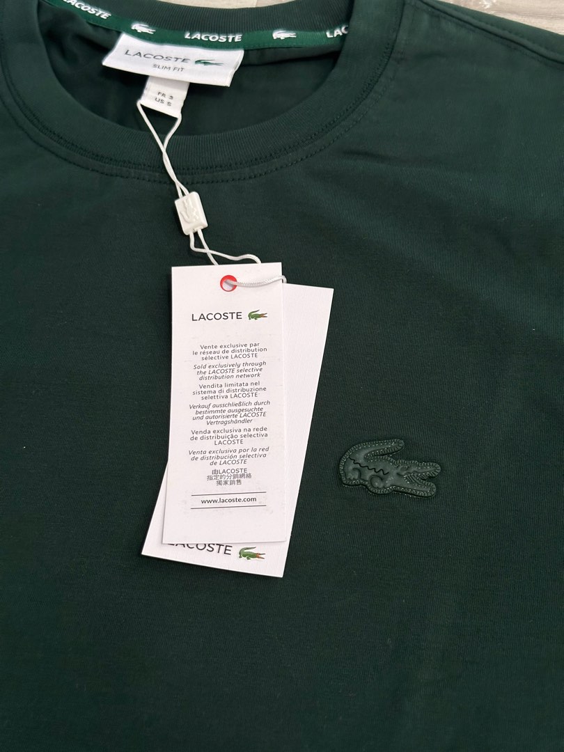 Lacoste t shirt tag top
