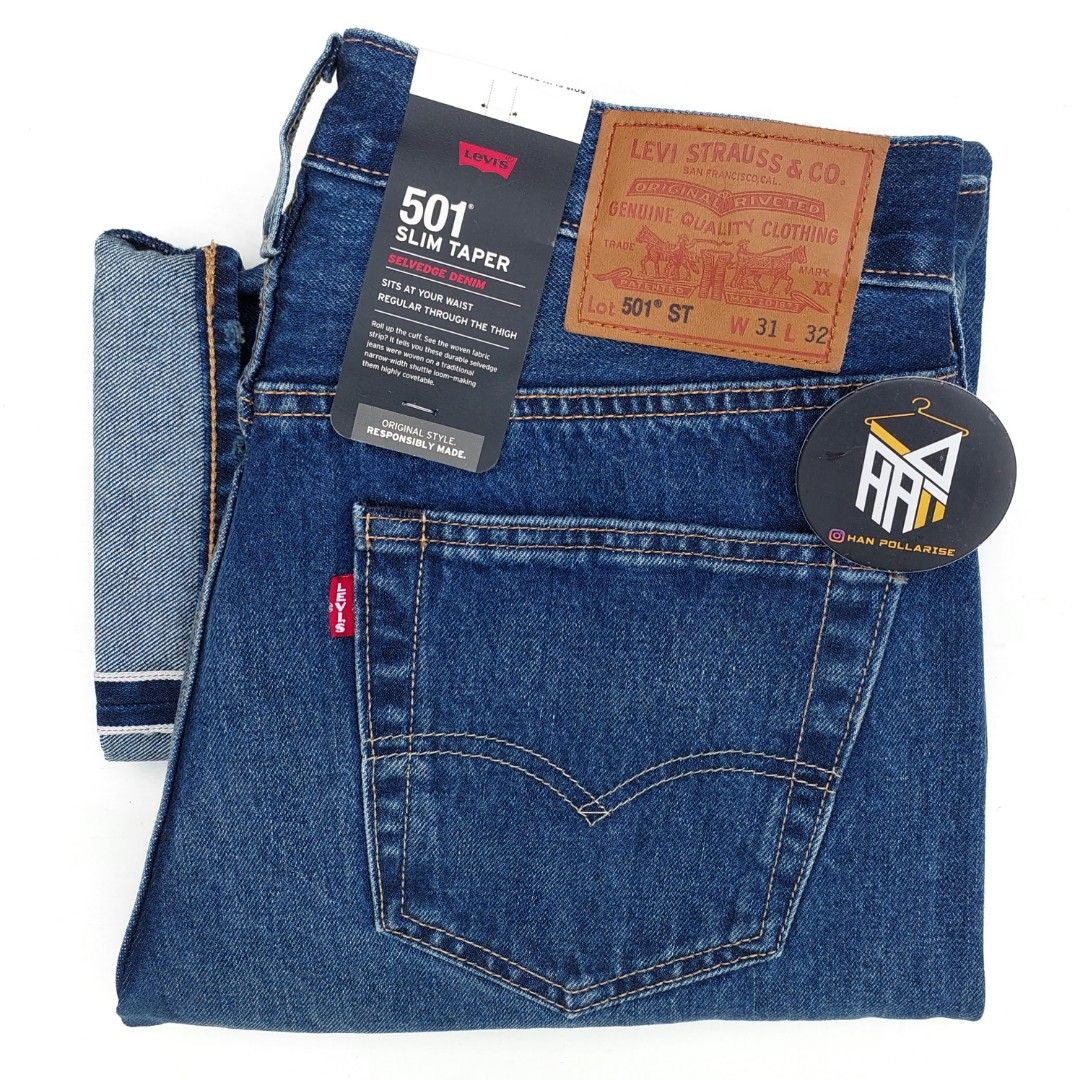 Celana Levis Levi's 501 Slim Taper Black Levi's 501 ST