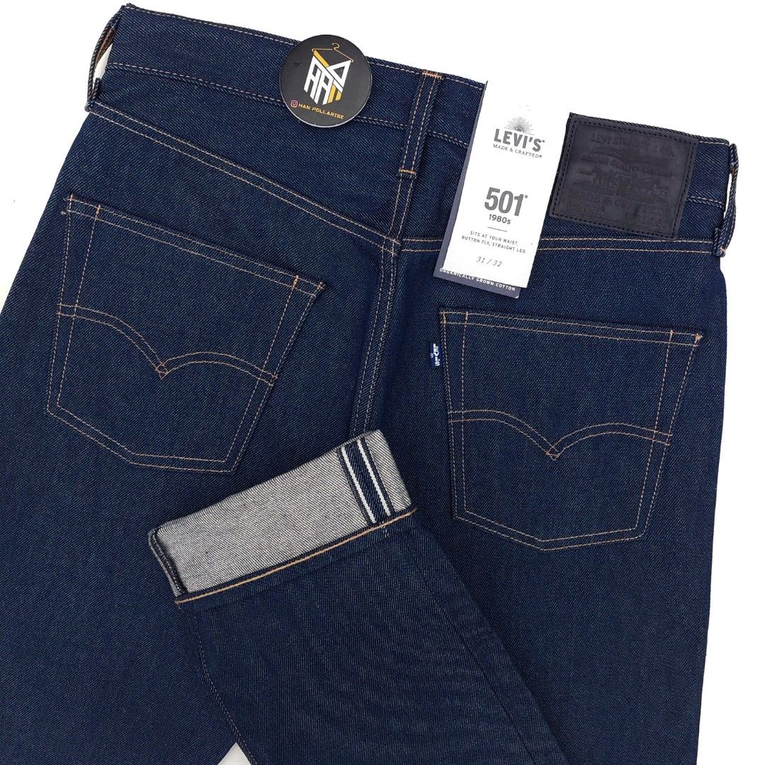 Waist Levis Raw Denim 501 Levi's Made Crafted 501 Raw Denim Rigid