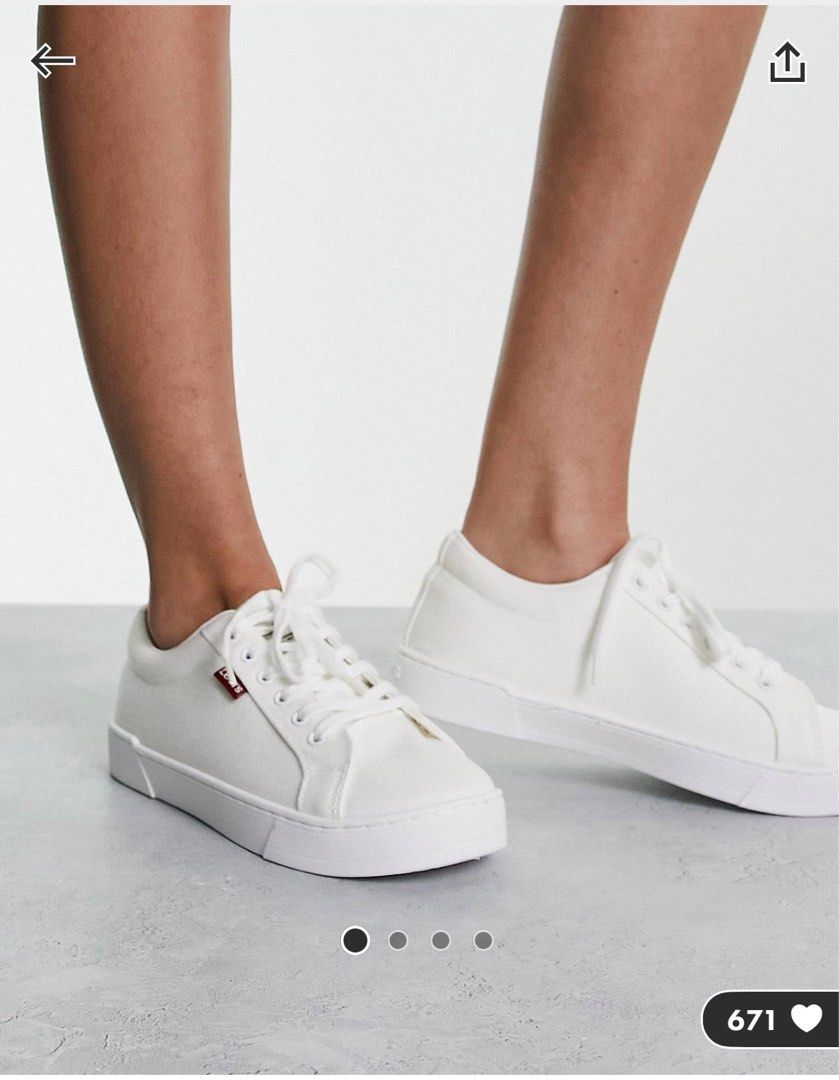 White levi clearance trainers