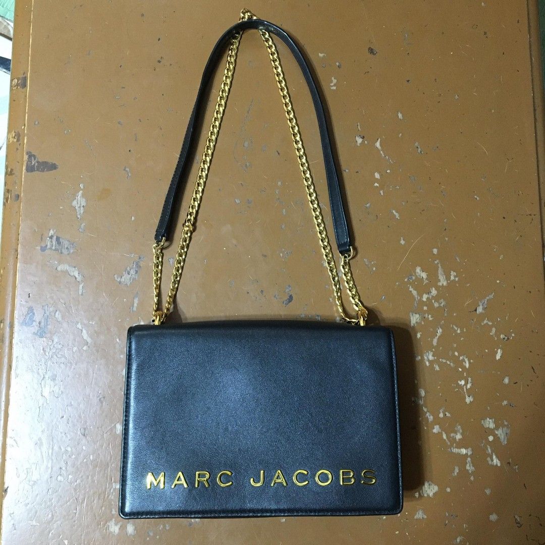 Marc jacobs double take leather logo crossbody discount bag