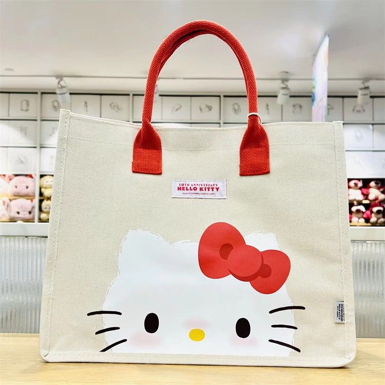 Miniso 50th Anniversary Hello Kitty Tote Bag, Women's Fashion