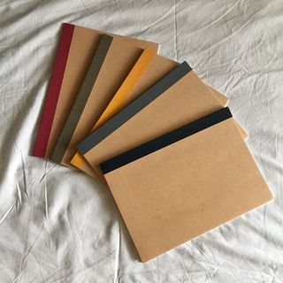 MUJI Planted Wood Ruled Craft Notebook (Pack of 5)