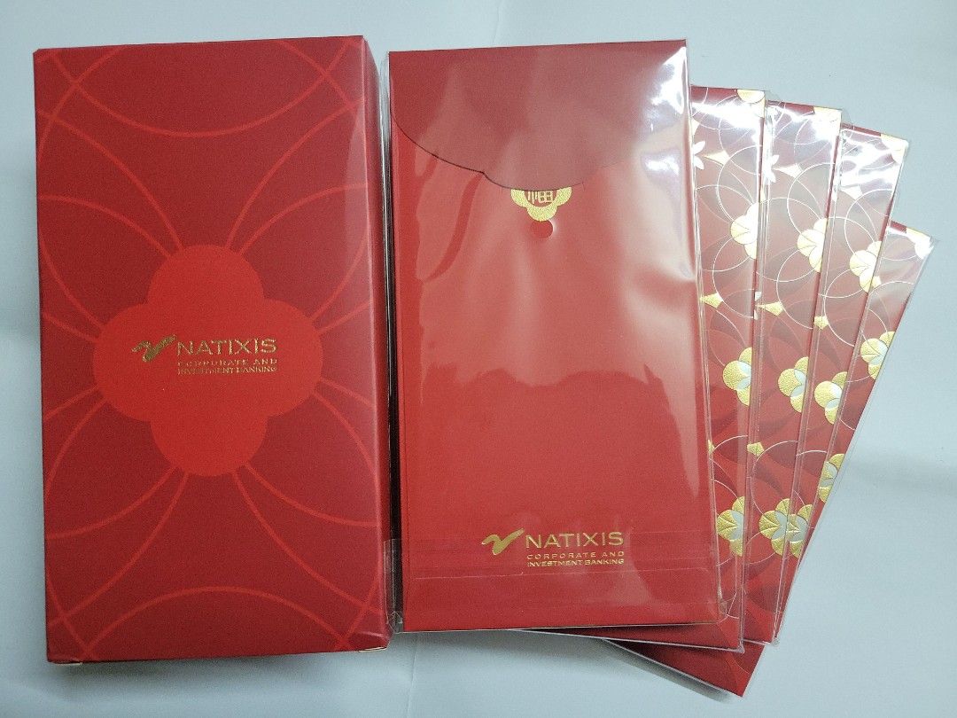 NATIXIS 法國外貿銀行利是封2盒10包(共100個）, 興趣及遊戲, 手作＆自家設計, 文具及工藝- 節日佈置及裝飾- Carousell