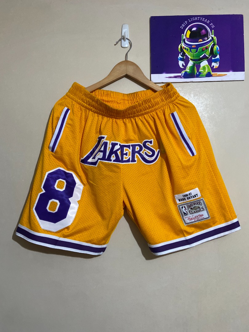NBA Los Angeles Lakers Kobe Bryant mesh shorts embroidered patch type